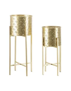 Porta Vaso Glowy Stand Oro Grande 22x53cm - 1 Pz Mauro Ferretti