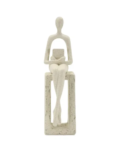 Statuetta Single Donna con Libro Stons cm 8.5x6.5x24 Mauro Ferretti