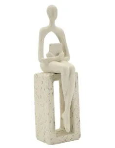 Statuetta Single Donna con Libro Stons cm 8.5x6.5x24 Mauro Ferretti 2
