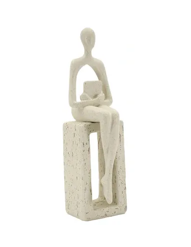 Statuetta Single Donna con Libro Stons cm 8.5x6.5x24 Mauro Ferretti
