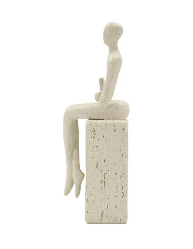 Statuetta Single Donna con Libro Stons cm 8.5x6.5x24 Mauro Ferretti