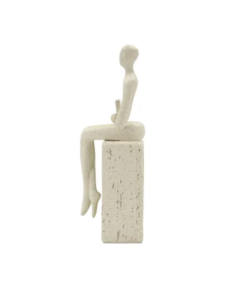 Statuetta Single Donna con Libro Stons cm 8.5x6.5x24 Mauro Ferretti