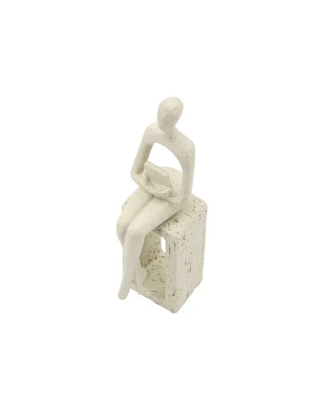 Statuetta Single Donna con Libro Stons cm 8.5x6.5x24 Mauro Ferretti