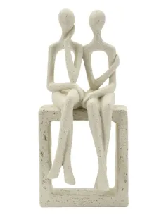 Statuetta Coppia Stons cm 11.5x9x25 Mauro Ferretti
