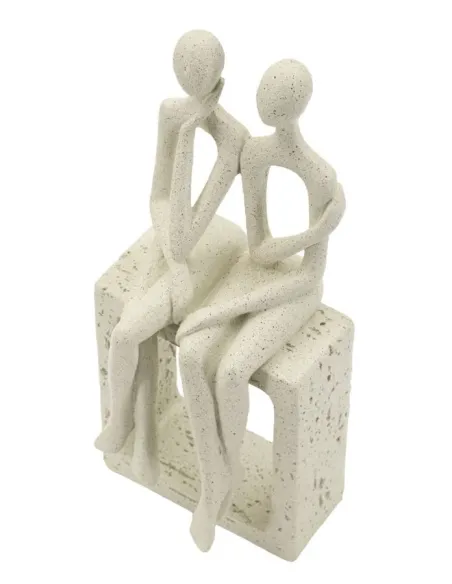Statuetta Coppia Stons cm 11.5x9x25 Mauro Ferretti