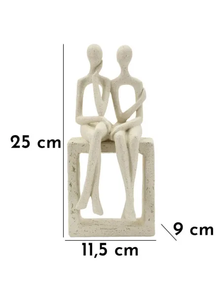 Statuetta Coppia Stons cm 11.5x9x25 Mauro Ferretti
