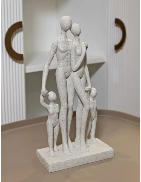 Statuetta Famiglia Stons cm 16x8x30.5 Mauro Ferretti