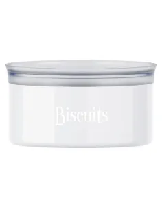 Biscottiera Ovale Salvafreschezza Bianco