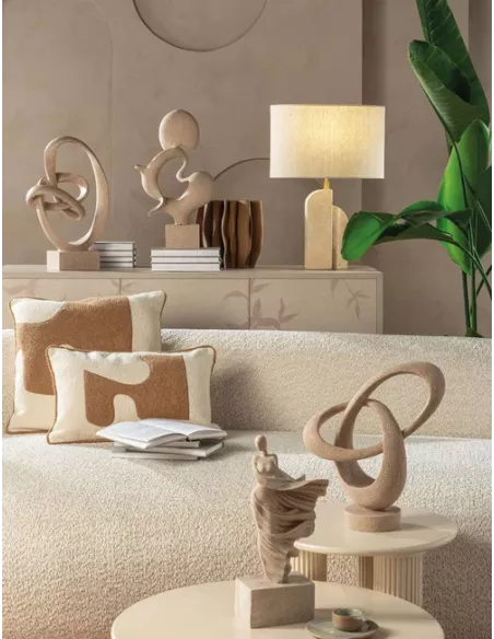 Scultura Decorativa Donna in Resina 1L164 - L'oca Nera