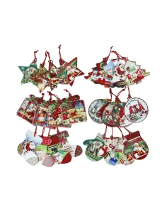 Decoration Christmas Soggetti e Decori Assortiti in Ceramica e Sughero - 1 Pz