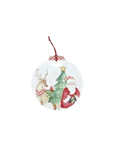 Decoration Racconti Sfera Bianco in Ceramica e Sughero
