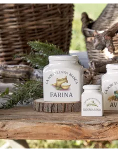Conserva Barattolo Porcellana Deco 1,1L Farina 2