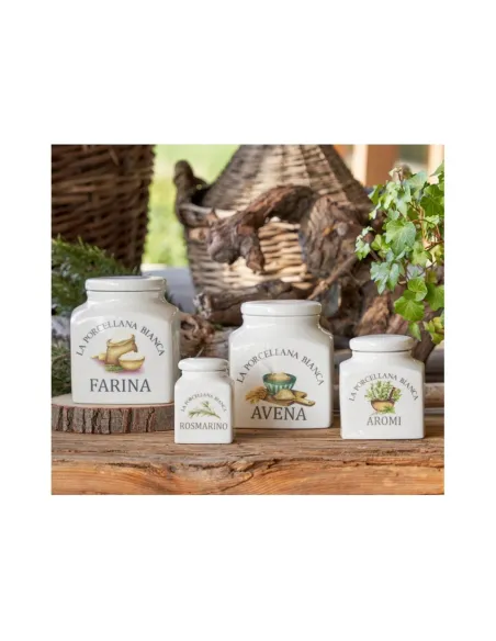 Conserva Barattolo Porcellana Deco 1,1L Farina