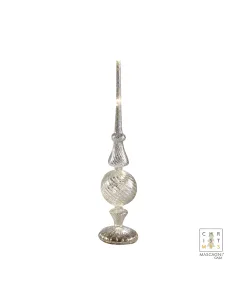Decorazione Argentata Luci a Led 41cm