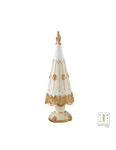 Abete in Resina Bianco e Oro H.30,5