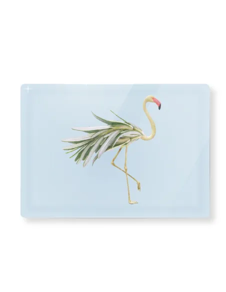 Tagliere in Vetro 30x20 cm Decoro Rosmarino