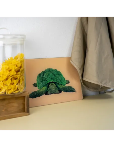 Tagliere in Vetro 30x20 cm Decoro Cavolfiore