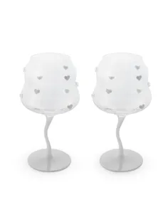 Set 2 Calici Cocktail Cuori Bianchi - WD Lifestyle
