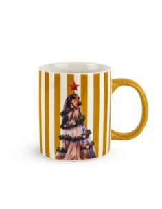 Tazza in New Bone 330ml Decoro Levriero