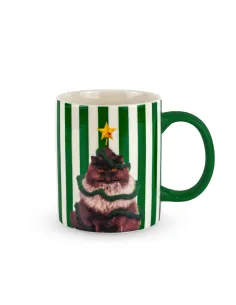 Tazza in New Bone 330ml Decoro Gatto