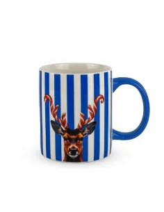Tazza in New Bone 330ml Decoro Cervo