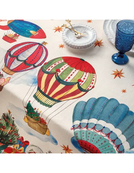 Mongolfiere - Tovaglia Antimacchia 155x320 cm