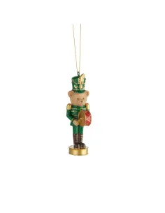 Teddy Bear Orchestra con Tamburo Decorazione per Albero Pendenti - L'oca Nera