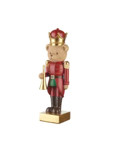 Teddy Bear Orchestra con Tromba Decorazione H35 - L'oca Nera