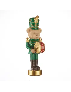 Teddy Bear Orchestra con Tamburo Decorazione H36 - L'oca Nera