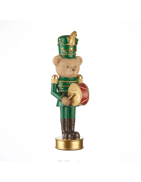 Teddy Bear Orchestra con Tamburo Decorazione H36 - L'oca Nera