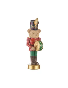 Teddy Bear Orchestra con Tamburo Decorazione H25,5 - L'oca Nera
