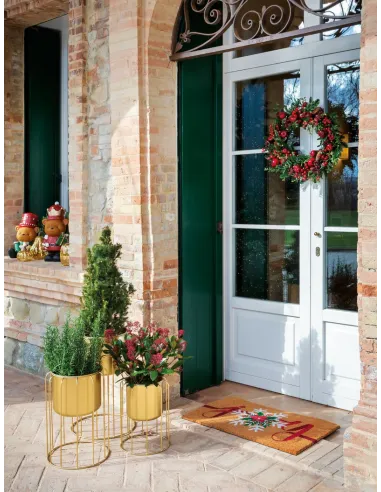 Cache-Pot Medio Giardino Dorato 31x46h - L'oca Nera