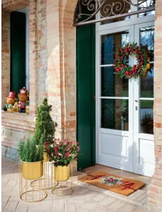 Cache-Pot Piccolo Giardino Dorato 26x36h - L'oca Nera 2