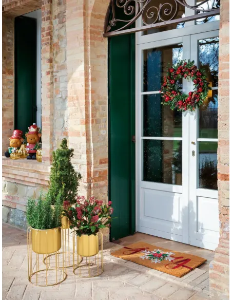 Cache-Pot Piccolo Giardino Dorato 26x36h - L'oca Nera