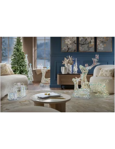 Sogno D'inverno Renna Media Seduta con 600 Led  - L'oca Nera