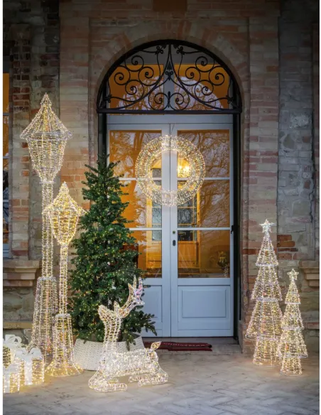 Sogno D'inverno Renna Media Seduta con 600 Led  - L'oca Nera