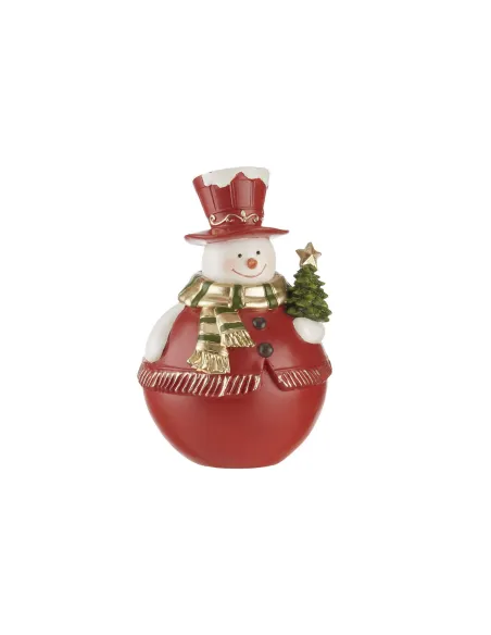 Jingle Red Decorazione da Appoggio Pupazzo di Neve - L'oca Nera
