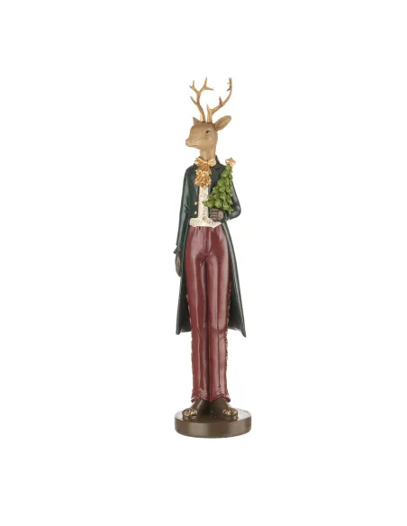 Royal Wood Renna Grande con Albero in Resina - L'oca Nera