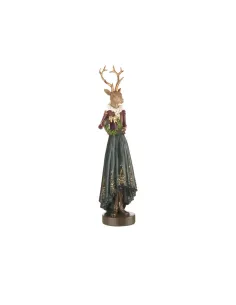 Royal Wood Renna Piccola con Ghirlanda in Resina - L'oca Nera