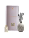 Diffusore Vaso Grigio Chiaro con Bastoncino e Ricarica 50ml Latte e Ambra