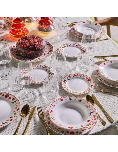 Runner Cm 50x150 Damier Cotone Bianco Linea Textile