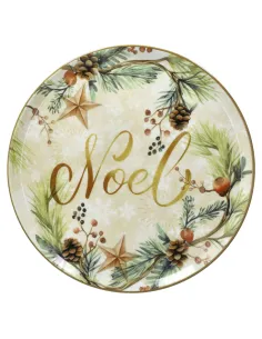 Piatto Dessert 20 cm Noel Porcellana