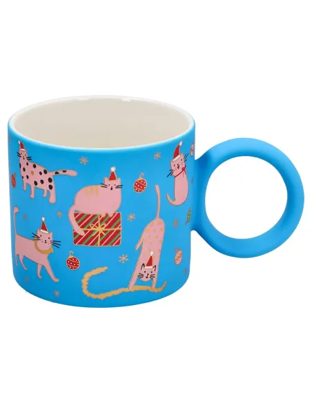 Mug Cats 350 cc Hip New Bone China Azzurro