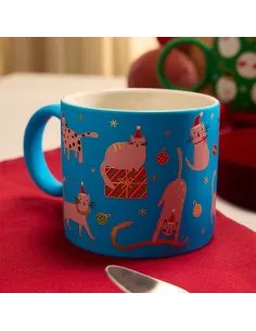 Mug Cats 350 cc Hip New Bone China Azzurro 2