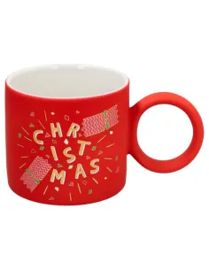 Mug Christmas 350 cc Hip New Bone China Rosso