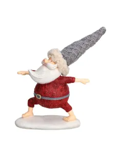 Babbo Natale Guerriero h 18 cm Poliresina - Linea Babbo Yoga