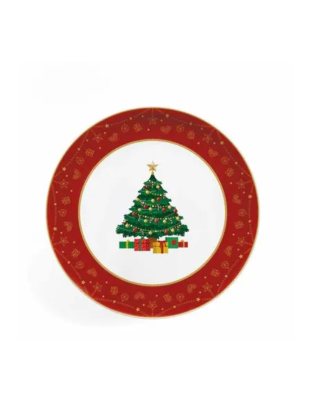 Balocchi - Piatto da Portata / Sottopiatto Albero di Natale in Porcellana