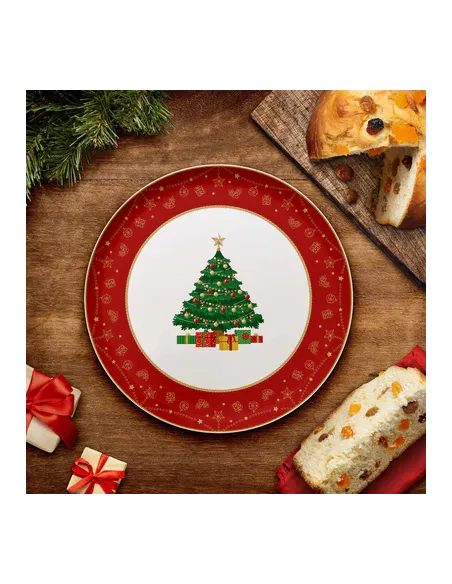 Balocchi - Piatto da Portata / Sottopiatto Albero di Natale in Porcellana