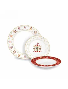 Balocchi - Set 3 Piatti Natalizi in Porcellana