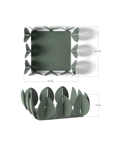 Portatovaglioli Orizzontale Ficus Verde Salvia